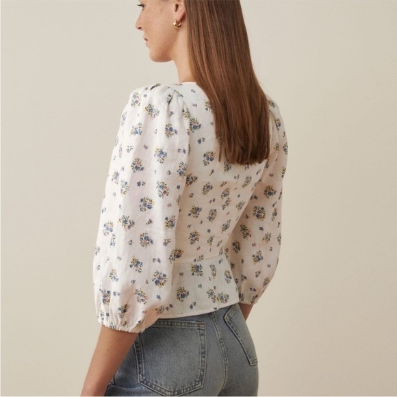 Reformation Floral Barrett Top - Picture 3 of 11